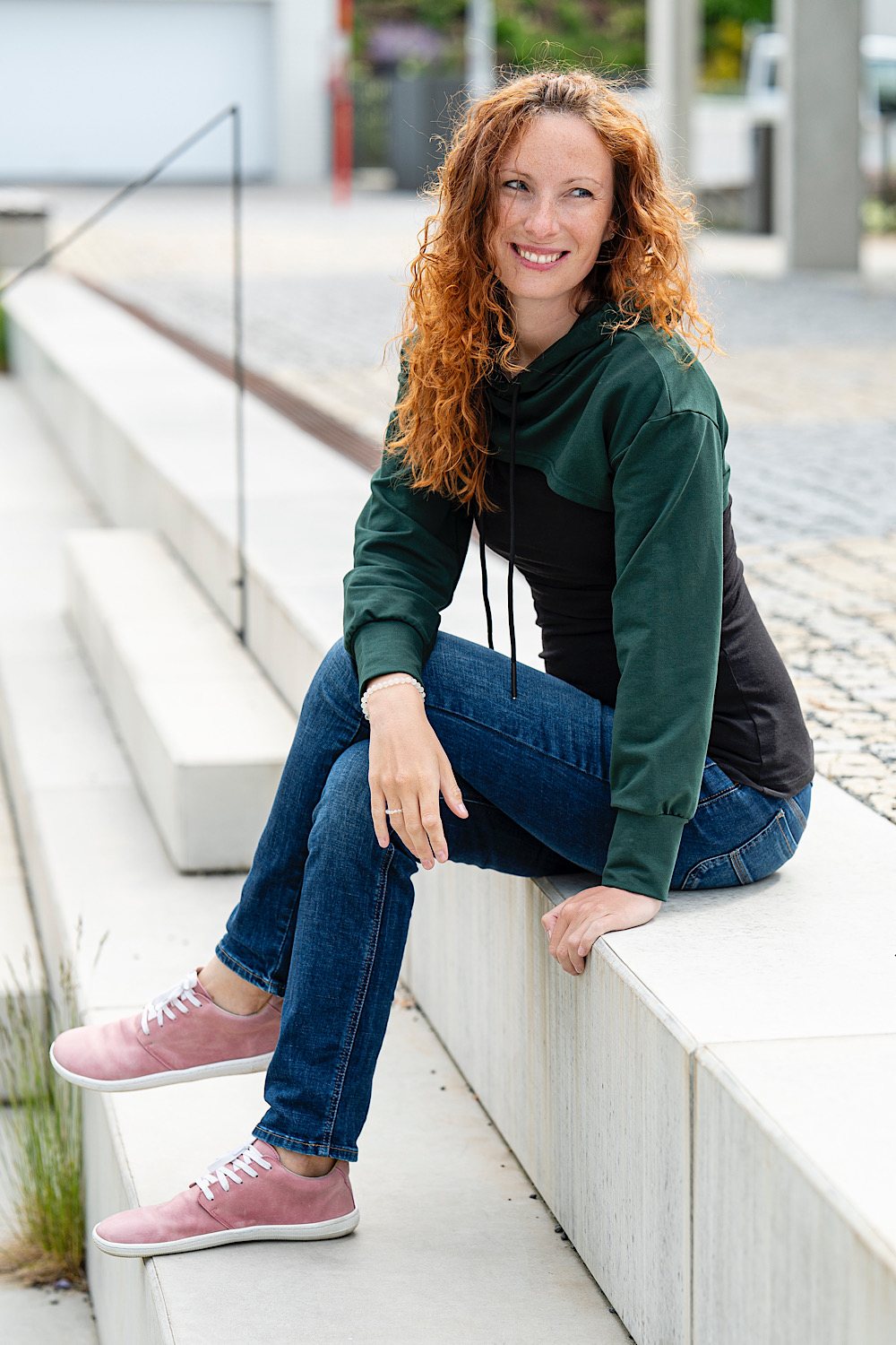 MINI crop mikinka Nikita deep green